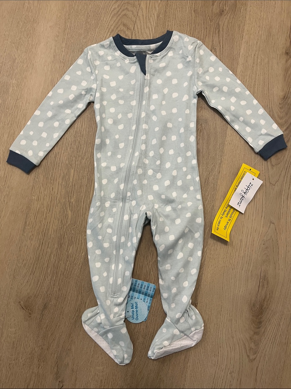 Zippy Jamz Spot the Cutie Footed One-Piece Sleepwear for Babies